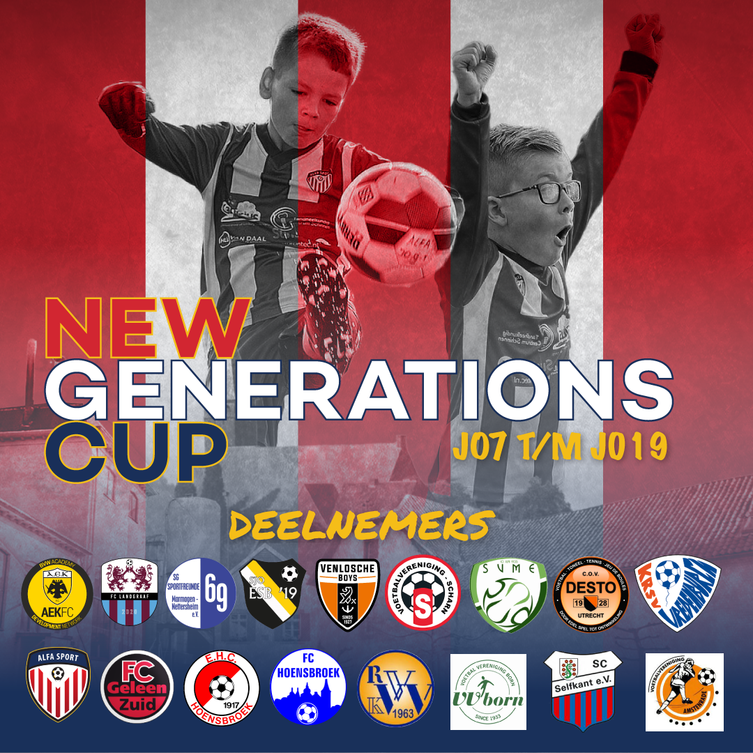 Volop inschrijvingen New Generations Cup!